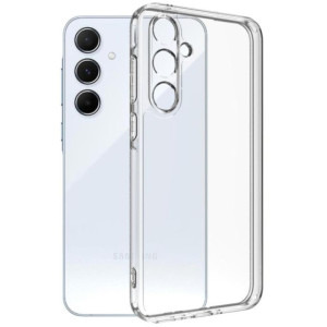 Lemontti Capac protectie spate Clear Case pentru Galaxy A55, culoarea Transparent