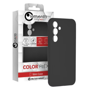 Lemontti Capac protectie spate Silicon Silky Black pentru Galaxy A55