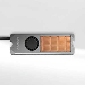 AXAGON CLR-M2FAN Cooler M.2 SSD, Copper, cu ventilator