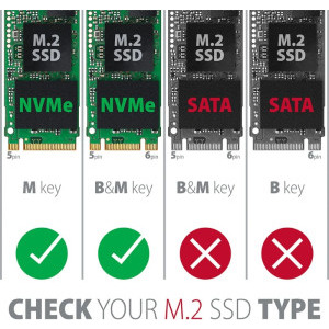 AXAGON EEM2-UB2 M.2 NVMe USB-C 3.2 Gen 2 Black