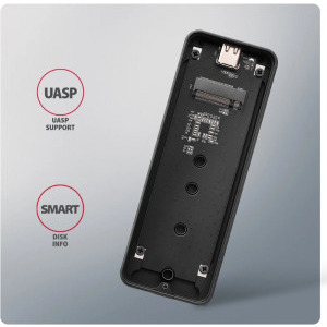 AXAGON EEM2-20G USB-C 20Gbps M.2 NVMe Black