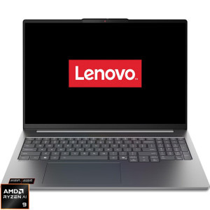 Laptop Lenovo 16 IdeaPad Pro 5 16AGP11, 2.8K OLED 120Hz VRR, Procesor AMD Ryzen™ AI 9 465 (24M Cache, up to 5.0 GHz), 32GB LPDDR5X, 1TB SSD, AMD Radeon 880M, No OS, Luna Grey