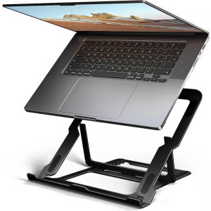 Stand/Cooler notebook AXAGON STND-LAB stand aluminiu, 10-17.3 inch, pliabil, 8 pozitii, Black