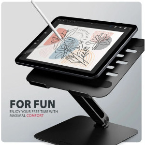 AXAGON STND-LQB stand aluminiu, 10-17.3 inch, pliabil, Black