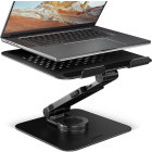 Stand/Cooler notebook AXAGON STND-LRB stand aluminiu, 10-17.3 inch, rotativ 360, pliabil, Black