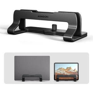 Stand/Cooler notebook AXAGON STND-VB stand aluminiu, 10-17.3 inch, vertical, Black