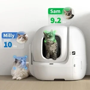 PetKit Litiera Smart pentru pisici PuroBot Max Pro Alb