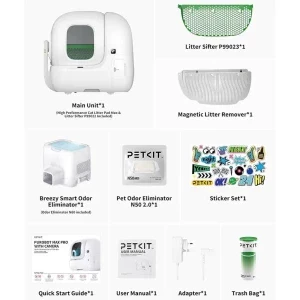 PetKit Litiera Smart pentru pisici PuroBot Max Pro Alb