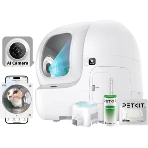 PetKit Litiera Smart pentru pisici PuroBot Max Pro Alb