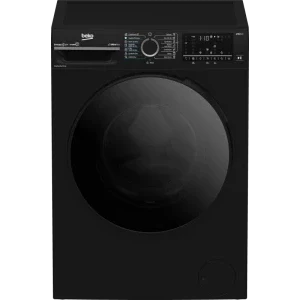 Masina de spalat rufe cu uscator Beko BM5DFT49442PB, Spalare 9 kg, Uscare 6 kg, 1400 RPM, Clasa D, ProSmart Inverter, SteamCure, Negru