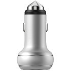 Incarcator auto Devia 2x USB, Silver - Emergency Hammer