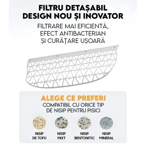 iHunt Litiera Smart pentru pisici V5 Alb