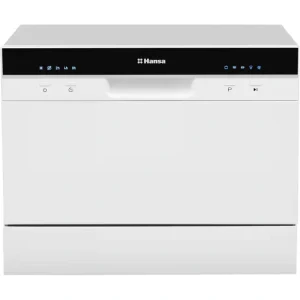 Masina de spalat vase Hansa ZWM556WH, Compacta, 6 seturi, 5 programe, Clasa F, SilentDrive, Alb