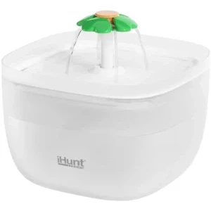iHunt Dozator automat de hrana & Fantana de apa pentru animale Smart Pet Care Pack Alb