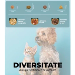 iHunt Dozator automat de hrana pentru animale Smart Pet Feeder Alb