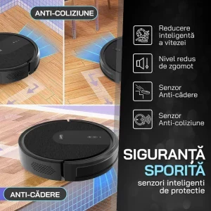 iHunt Bro Robo Clean V3, 2600 mAh, 2700Pa, 0.3L, Negru