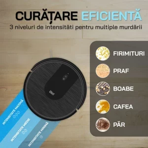 iHunt Bro Robo Clean V3, 2600 mAh, 2700Pa, 0.3L, Negru