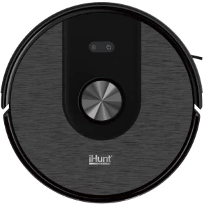 iHunt Bro Robo Clean V6 AutoBase, 2600 mAh, 5000Pa, 0.25 L + 3L, Negru