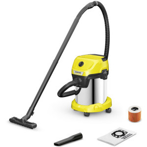 Karcher WD 3 S V-17/4/20, cu sac, 1000W, 17L, Galben/Negru