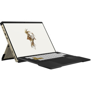 ASUS Gaming 13.4'' ROG Flow Z13-KJP GZ302EAC, 2.5K 180Hz Touch, Procesor AMD Ryzen™ Al Max+ 395 (64M Cache, up to 5.10 GHz), 128GB LPDDR5X, 1TB SSD, AMD Radeon 8060S, Win 11 Home, Decennium Gold