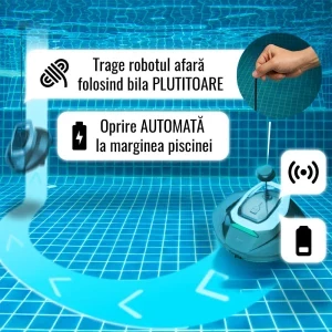 iHunt Robot de curatat piscina fara fir Bro Robo P5