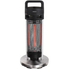 BeNomad Radiator infrarosu DOM362, 700 W, 2 trepte, Negru/Argintiu