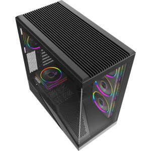Gaming GREUCEANU Plus, AMD Ryzen 7 9800X3D 4.7GHz, 32GB DDR5, 2TB SSD, RTX 5070 Ti 16GB GDDR7, Iluminare RGB