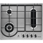 Plita incorporabila Electrolux EGH6349BOX, Gaz, 4 Arzatoare, 60 cm, Aprindere electrica integrata, Inox