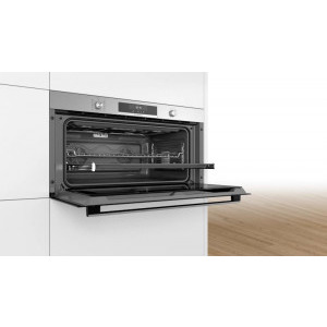 Bosch VBC5580S0, Electric, 85 L, Grill, Autocuratare catalitica, Afisaj digital, ClipRail, HotAir, Clasa A+, Inox