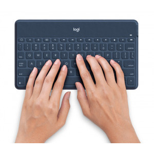 Logitech Tastatura Bluetooth Keys-To-Go, Layout US, Classic Blue pentru iPad