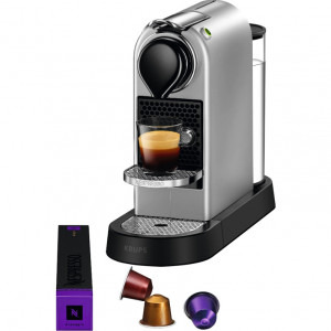 Nespresso by Krups CitiZ, 19 bari, 1260W, 1L, Argintiu