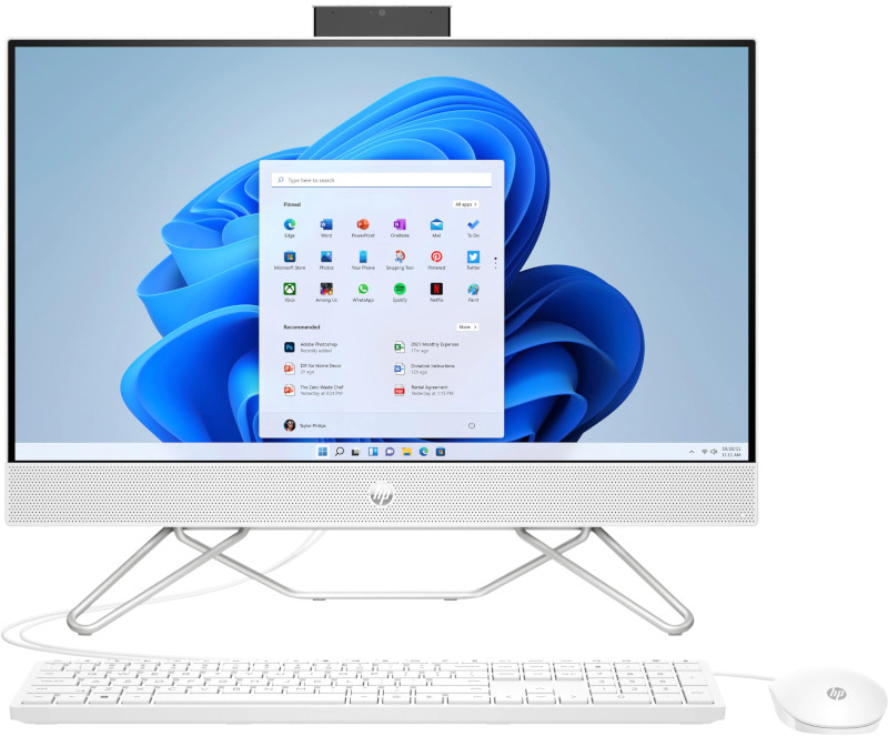 All-In-One PC HP 24-cb1015nq, 23.8 inch FHD, Procesor AMD Ryzen 3 5425U 2.7GHz, 16GB RAM, 256GB SSD 