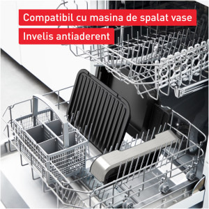Tefal Gratar electric OptiGrill 4-in-1 GC774D30, 2100W, Argintiu