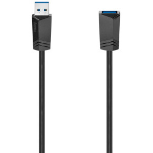 Cablu periferice Hama USB tip A 3.2 Gen 1 Male la USB tip A 3.2 Gen 1 Female, 1.5 m, Negru