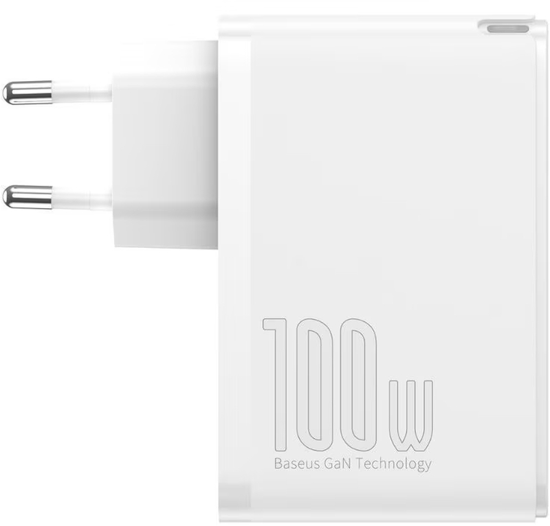 Incarcator retea Baseus GaN2 Pro, 2x USB, 2x USB-C, Quick Charge 100W, White