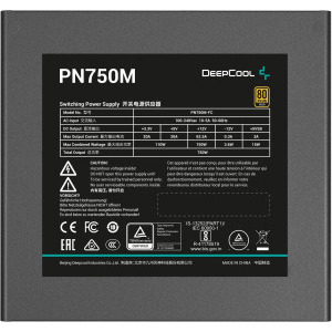 Deepcool PN750M, 80+ Gold, Cybenetics Gold, 750W