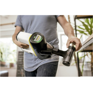 Karcher VC 6 Cordless ourFamily Extra, vertical, 250W, 0.8L, Alb/Negru