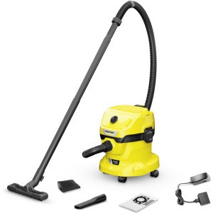 Karcher WD 2-18 V / Battery Set, cu sac, 12L, Galben/Negru