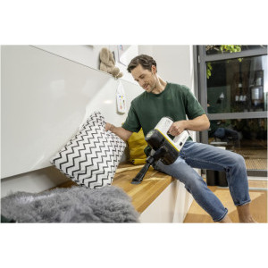Karcher VC 6 Cordless ourFamily Battery Plus, vertical, 250W, 0.8L, Alb/Negru