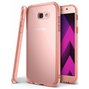 Ringke Protectie pentru spate Fusion Rose Gold pentru A720 Galaxy A7 (2017) + folie protectie Ringke