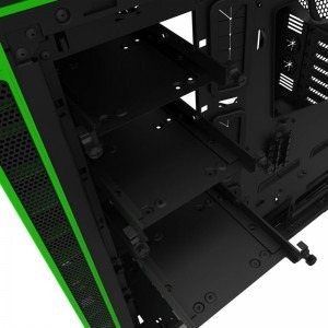 NZXT H440 Matte Black Green New Edition