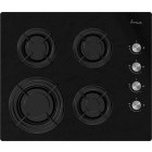 Plita incorporabila Fram FBH-M4IRF-GBK, Gaz, 4 arzatoare, Aprindere electrica integrata, Sistem de siguranta, 60 cm, Negru