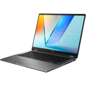 ASUS 14'' Vivobook 14 Flip TP3407SA, WUXGA OLED Touch, Procesor Intel® Core™ Ultra 7 258V (12M Cache, up to 4.80 GHz), 32GB LPDDR5X, 1TB SSD, Intel Arc 140V, Win 11 Pro, Matte Gray