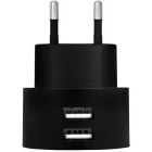Incarcator retea Logilink PA0218, 2x USB, Quick Charge 10 W, Black