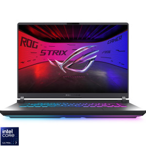 Laptop ASUS Gaming 16 ROG Strix G16 G615LM, 2.5K 240Hz, Procesor Intel® Core™ Ultra 7 255HX (30M Cache, up to 5.20 GHz), 16GB DDR5, 1TB SSD, GeForce RTX 5060 8GB, No OS, Eclipse Gray