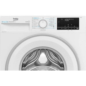 Beko B3WFU410415WWES, 10 kg, 1400 RPM, Clasa A, ProSmart Inverter, EnergySpin, SteamTherapy, SteamCure, Iron Fast, Alb