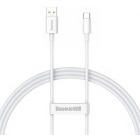 Cablu de date / adaptor Baseus Superior, USB Male la USB-C Male, 65 W, 1 m, White
