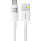 Cablu de date / adaptor Baseus Display, USB Male la USB-C Male, 100 W, 1 m, White