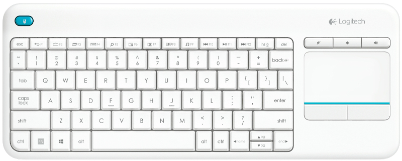 Tastatura Logitech Wireless Touch K400 Plus White