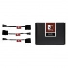 Cablu componente Noctua 4-pin Molex Male - 3-pin Fan Male, negru